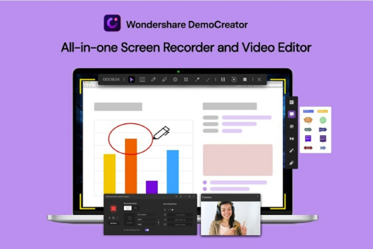 How to record screen with webcam video using Wondershare DemoCreator