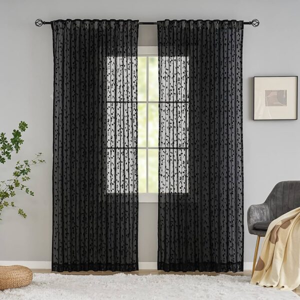 Elevate Your Home Décor with Elegant Black Sheer Curtains