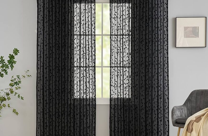 Elevate Your Home Décor with Elegant Black Sheer Curtains